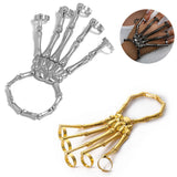 Skeleton Hand Bracelet Punk Metal Bangle
