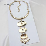 Smooth Surfacer Ethnic Longevity Lock Pendant Necklace