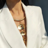 Smooth Surfacer Ethnic Longevity Lock Pendant Necklace