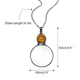 10x Magnifying Glass Pendant Necklace