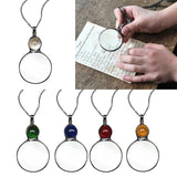 10x Magnifying Glass Pendant Necklace