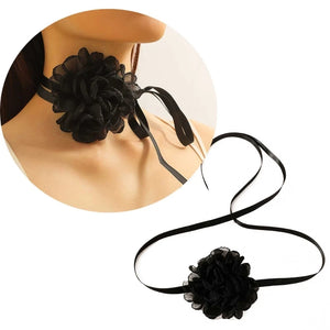 Exaggerated Flower Necklace Clavicle Chain Vintage Choker