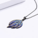 Two-tone Women's Pendant Epoxy Necklace 925 Party Jewelry