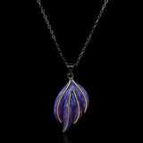 Two-tone Women's Pendant Epoxy Necklace 925 Party Jewelry