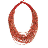 Bohemian Multi-layer Braided Beaded Necklace Retro Woman Necklace