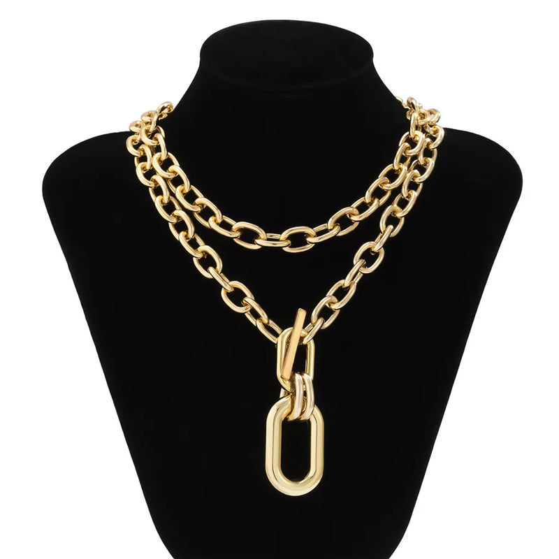 Exaggerated CCB Big Choker Necklace for Women