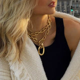 Exaggerated CCB Big Choker Necklace for Women