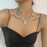Exaggerated Retro Punk Chain Necklace