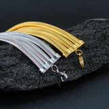 Chunky Twisted Stainless Steel Choker Necklace Punk Jewelry