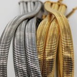 Chunky Twisted Stainless Steel Choker Necklace Punk Jewelry