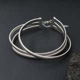 Chunky Twisted Stainless Steel Choker Necklace Punk Jewelry
