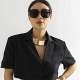 Chunky Metal Wire Torques Choker Necklace Punk Chain Bijoux Steampunk