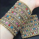 Exaggerated Retro Punk Wide Bracelets