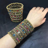 Exaggerated Retro Punk Wide Bracelets