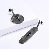 Creative Asymmetric Modern Women's Earrings Two Tone Women's Party Jewelry