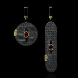 Creative Asymmetric Modern Women's Earrings Two Tone Women's Party Jewelry