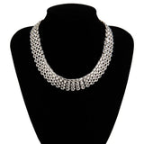 Chunky Cuban Thick Chain Necklace Silver Steampunk