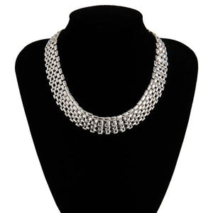 Chunky Cuban Thick Chain Necklace Silver Steampunk