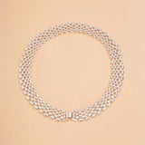 Cuban Chunky Thick Chain Necklace High Big Iron Metal Silver Necklace