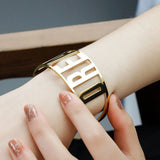 Exaggerated Letters Bangle Stainless Steel Cuff Bangles