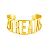 Exaggerated Letters Bangle Stainless Steel Cuff Bangles