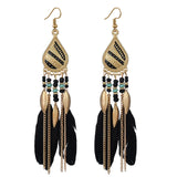 Ethnic Wind Feather Boho Earrings