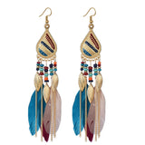Ethnic Wind Feather Boho Earrings