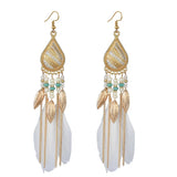 Ethnic Wind Feather Boho Earrings