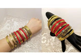 Retro Bohemian Rhinestone Belly Dance Bracelet