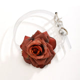 Gothic Rose Flower Clavicle Chain Necklace for Women
