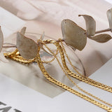Double-layer Titanium Steel Bracelet Women's Chain Plated