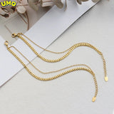 Double-layer Titanium Steel Bracelet Women's Chain Plated