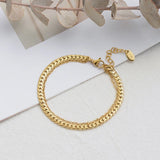 Double-layer Titanium Steel Bracelet Women's Chain Plated