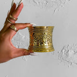 Large Flower Open Cuff Bracelet for Women Retro Wide Bangle Jewelry