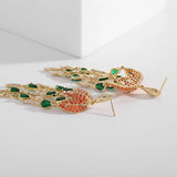 Long Tassel Drops Earrings Zircon Dangling Crystal Bling Jewelry