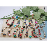 Large Dorp Earring Glass Copper Rhinestone Brinco Ear Christmas Oorbellen