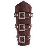 Wide Punk Leather Wristband Armguard for Men