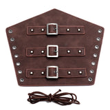Wide Punk Leather Wristband Armguard for Men