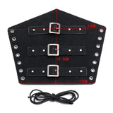 Wide Punk Leather Wristband Armguard for Men