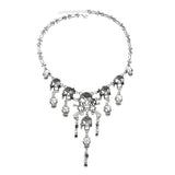 Exaggerated Skull Necklace Halloween Pirate Pendant Choker