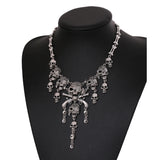 Exaggerated Skull Necklace Halloween Pirate Pendant Choker