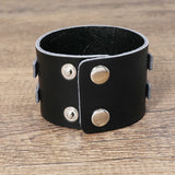 Goth Punk Vegan PU Leather Couple Bracelets
