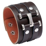 Goth Punk Vegan PU Leather Couple Bracelets