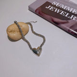 Exaggerated Repair Love Couple Pendant Necklace