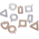 Exaggerated Retro Metal Earrings Necklace Pendant Jewelry Material 8pcs