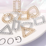Exaggerated Retro Metal Earrings Necklace Pendant Jewelry Material 8pcs