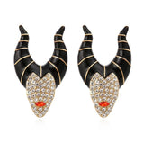 Rhinestone Characters Earrings for Halloween Party