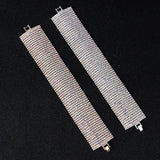 Extravagant Rhinestone Round Bangle Hand Jewelry for Women