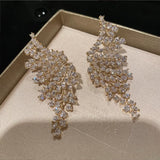 Exaggerated Silver Leaves S925 Earrings