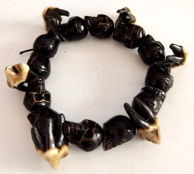 Skull Tooth Bracelet Men's Gothic Punk Accessories Party Jewelry